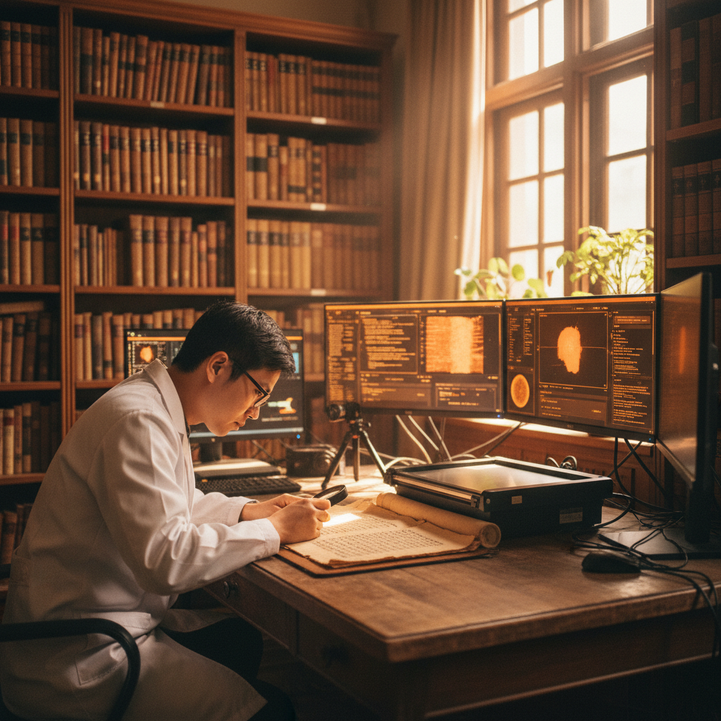 台大與國圖攜手打造AI古文書數位修復新技術